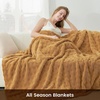 image:imageCozy Bliss Ultrasoft Waffle Throw Blanket Fluffy Cute Plush Blanket for Couch Bed Modern Home Accent Portable for Picnic or Outdoor Grey 50x60Brown