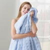 image:imageCozy Bliss Ultrasoft Waffle Throw Blanket Fluffy Cute Plush Blanket for Couch Bed Modern Home Accent Portable for Picnic or Outdoor Grey 50x60Light Blue