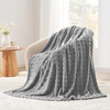 image:imageCozy Bliss Ultrasoft Waffle Throw Blanket Fluffy Cute Plush Blanket for Couch Bed Modern Home Accent Portable for Picnic or Outdoor Grey 50x60Light Grey