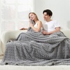 image:imageCozy Bliss Ultrasoft Waffle Throw Blanket Fluffy Cute Plush Blanket for Couch Bed Modern Home Accent Portable for Picnic or Outdoor Grey 50x60Light Grey