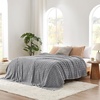 image:imageCozy Bliss Ultrasoft Waffle Throw Blanket Fluffy Cute Plush Blanket for Couch Bed Modern Home Accent Portable for Picnic or Outdoor Grey 50x60Light Grey