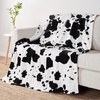 image:imageCozy Bliss Leopard Print Fuzzy Throw Blanket for Couch amp Bed Thick Soft Warm Fleece Blankets for Room Decor for Kids Women Men Girls Khaki Brown Cheetah 5060Black White