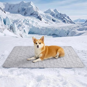 image:imageCozy Bliss Deluxe Leakproof Cooling Blanket for Small Dogs QMax 05 Soft amp Durable Washable Pet Cooling Mat for Hot Weather Livingroom Pet Throw amp Couch Protector for Cats Charcoal Grey 25x35Heather Silver Grey