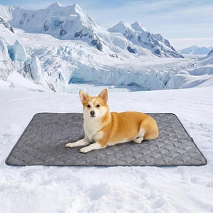 image:imageCozy Bliss Deluxe Leakproof Cooling Blanket for Small Dogs QMax 05 Soft amp Durable Washable Pet Cooling Mat for Hot Weather Livingroom Pet Throw amp Couch Protector for Cats Charcoal Grey 25x35Heather Charcoal Grey