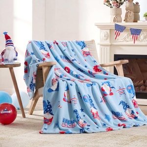 image:imageCozy Bliss Gnome Throw Blanket Christmas Blanket Warm Plush Throw BlanketUltra Soft Cozy Blanket for CouchSofa and BedXmas Gnome in Truck50x60Blue