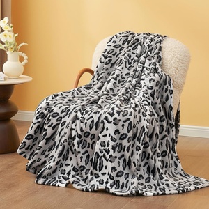 image:imageCozy Bliss Leopard Print Fuzzy Throw Blanket for Couch amp Bed Thick Soft Warm Fleece Blankets for Room Decor for Kids Women Men Girls Khaki Brown Cheetah 5060Silvery Leopard